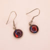 Boucles "Olex"- bleu et rouge