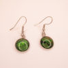 Boucles "Olex"- vert et noir